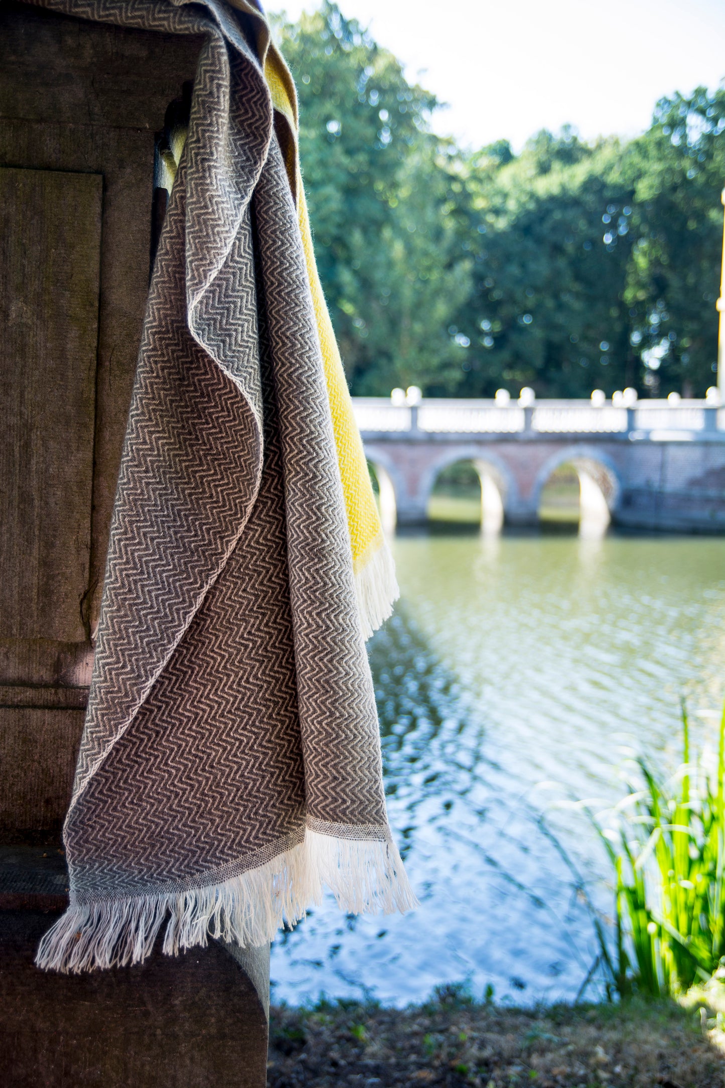 Plaid WarmWool 90 x 225 cm - 100 % laine et laine & cashemire - 2 coloris
