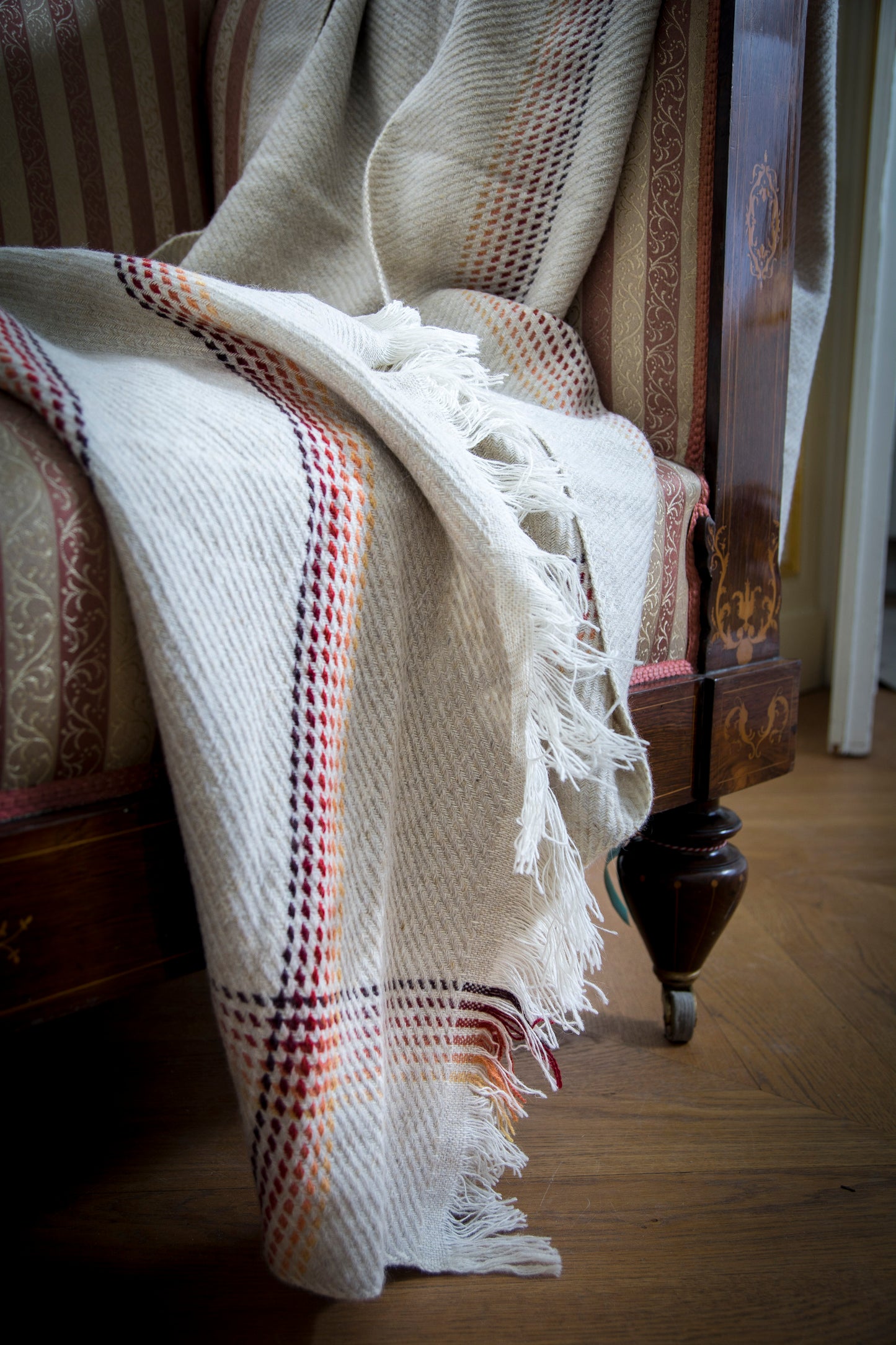 Plaid WarmWool 90 x 225 cm - 100 % laine et laine & cashemire - 2 coloris