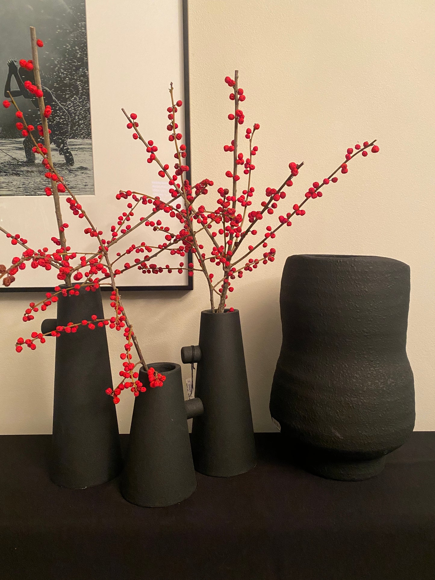 Pot/vase Kuro en céramique noire NEW !