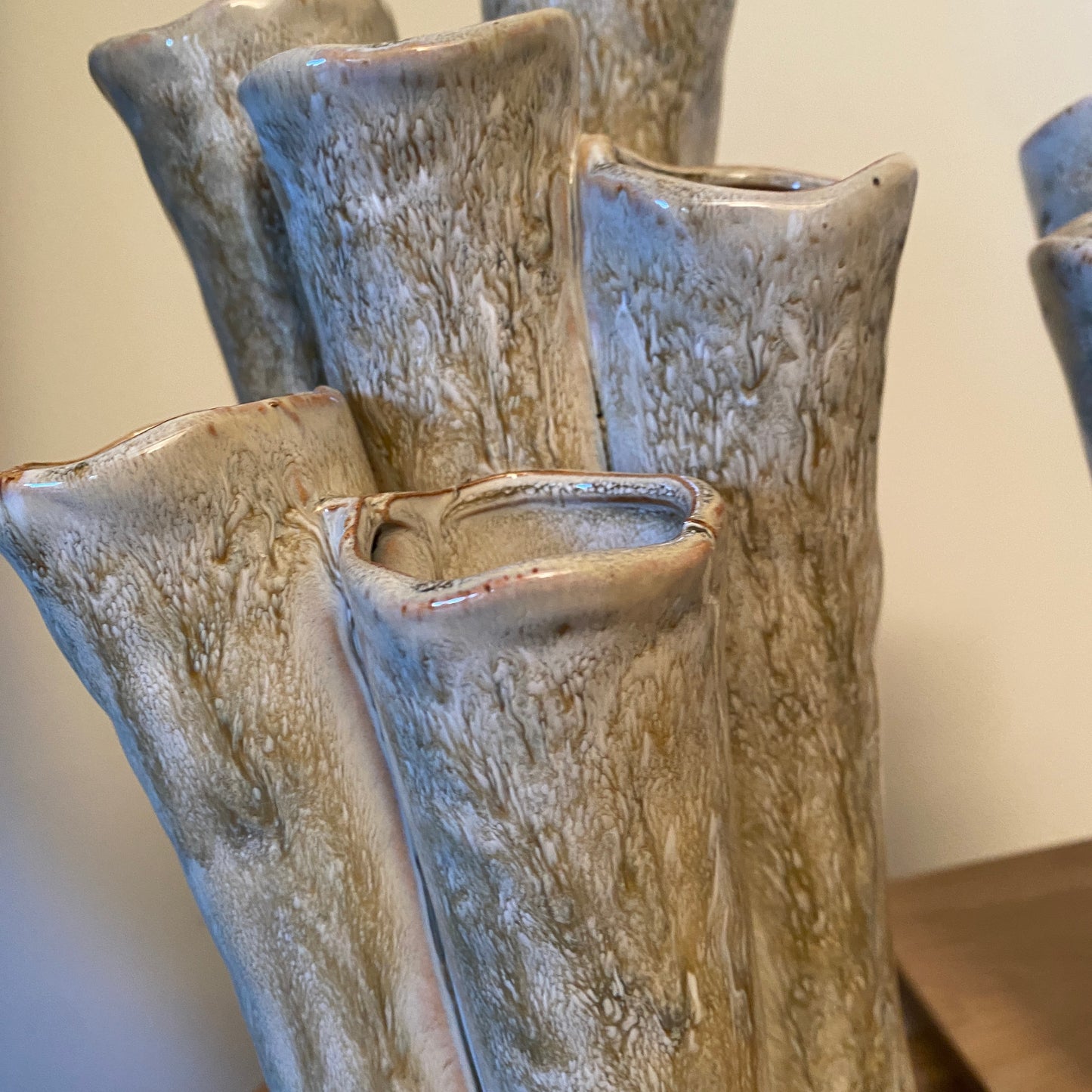 Vases Coral Tube BEIGE NEW !