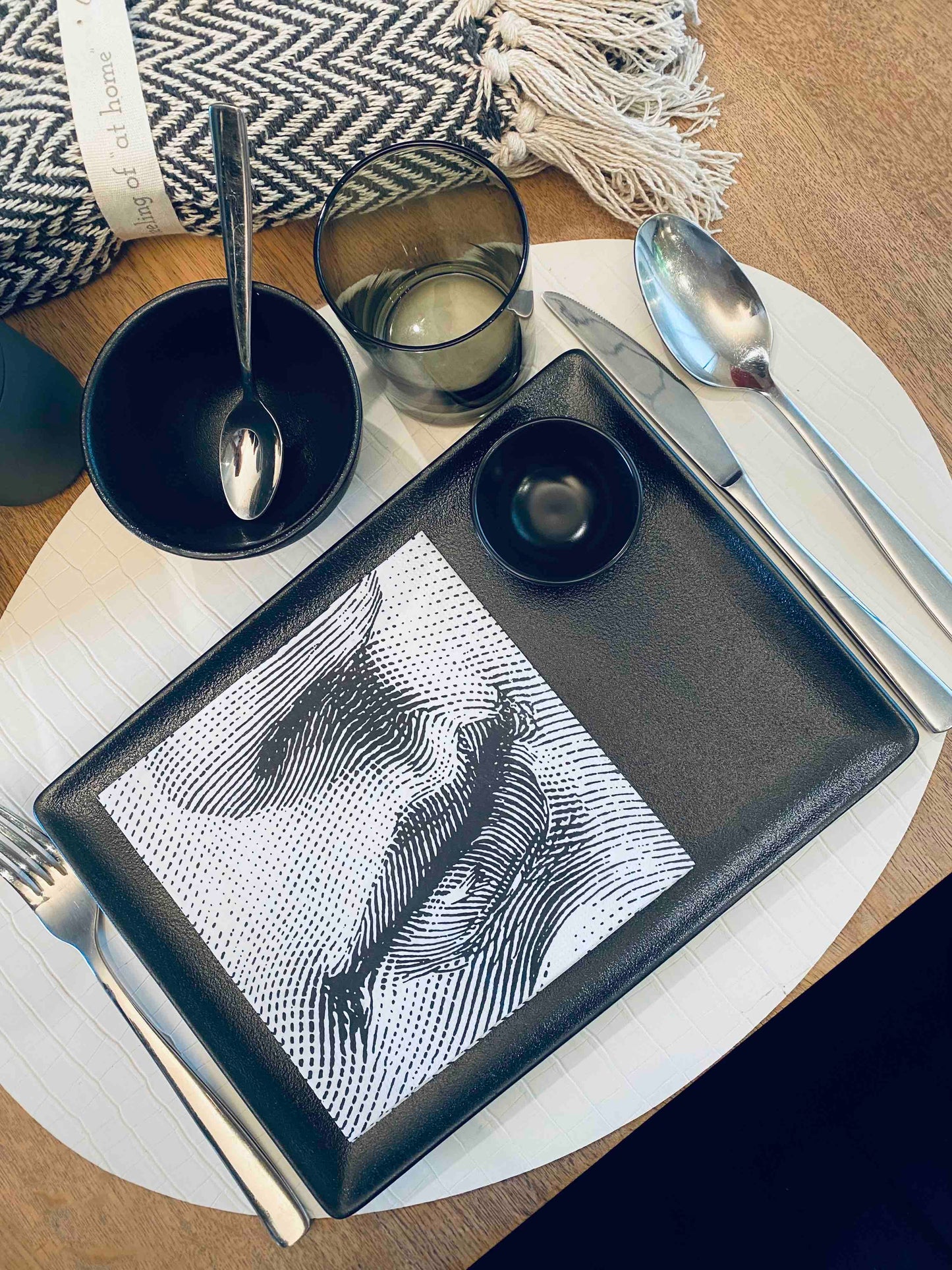 Serviette de table 16,5 x 16,5 cm - 20 coloris
