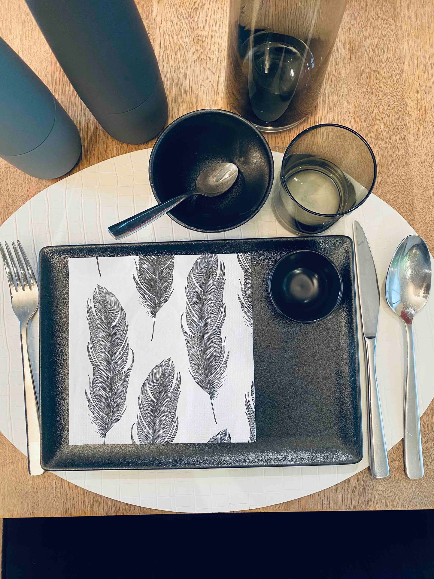 Serviette de table 16,5 x 16,5 cm - 20 coloris