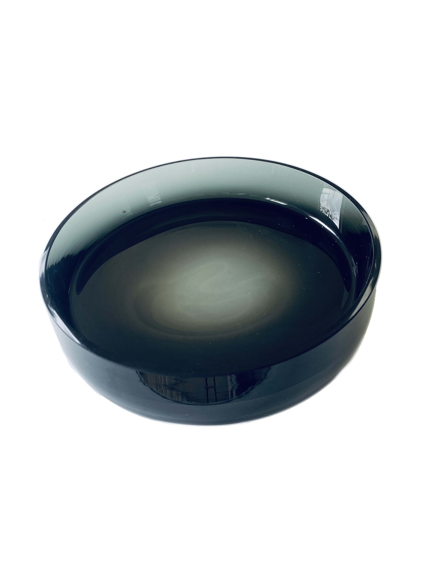 Bol/plat verre fumé noir Cylindre Bas