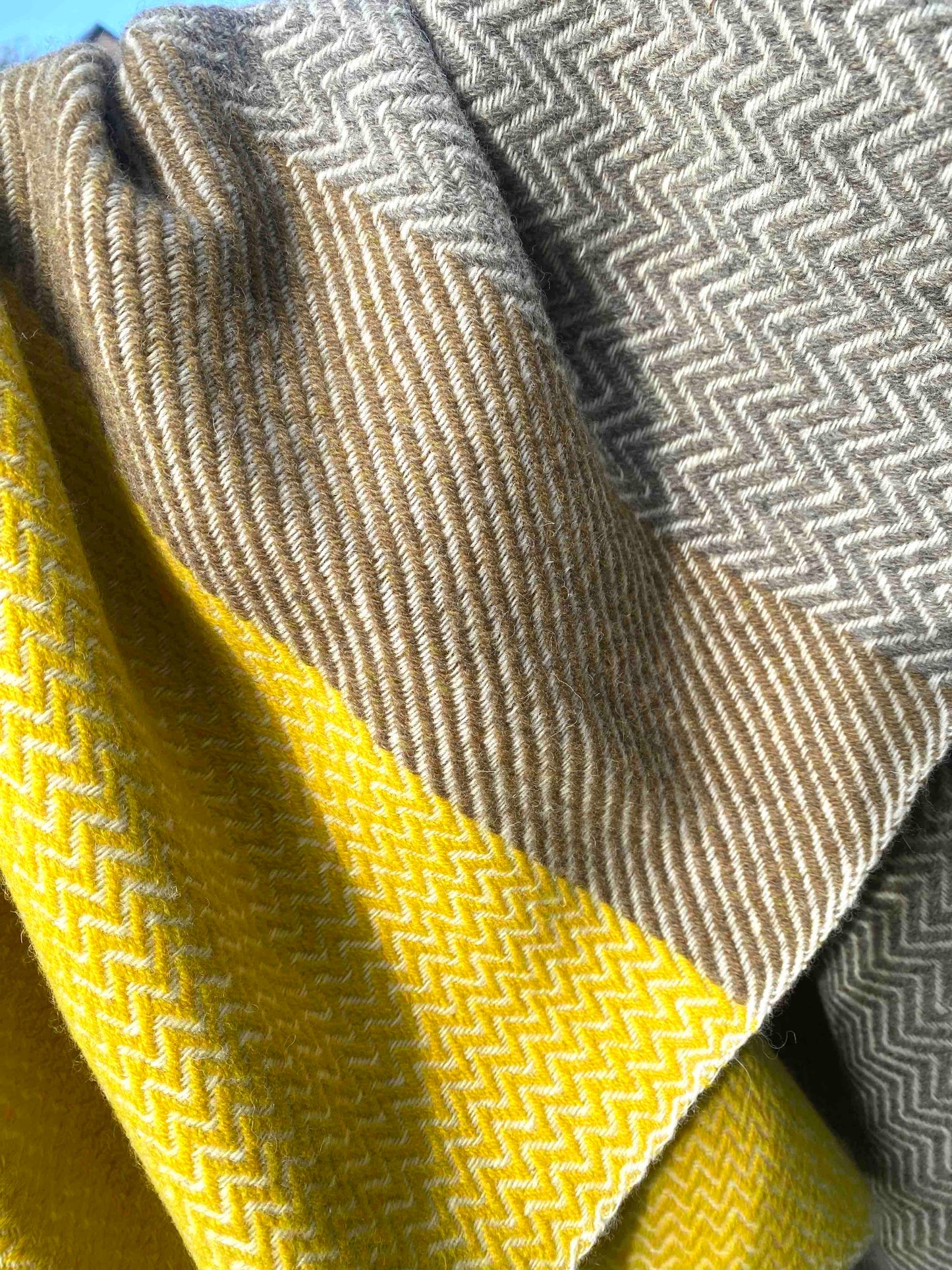 Plaid WarmWool 90 x 225 cm - 100 % laine et laine & cashemire - 2 coloris