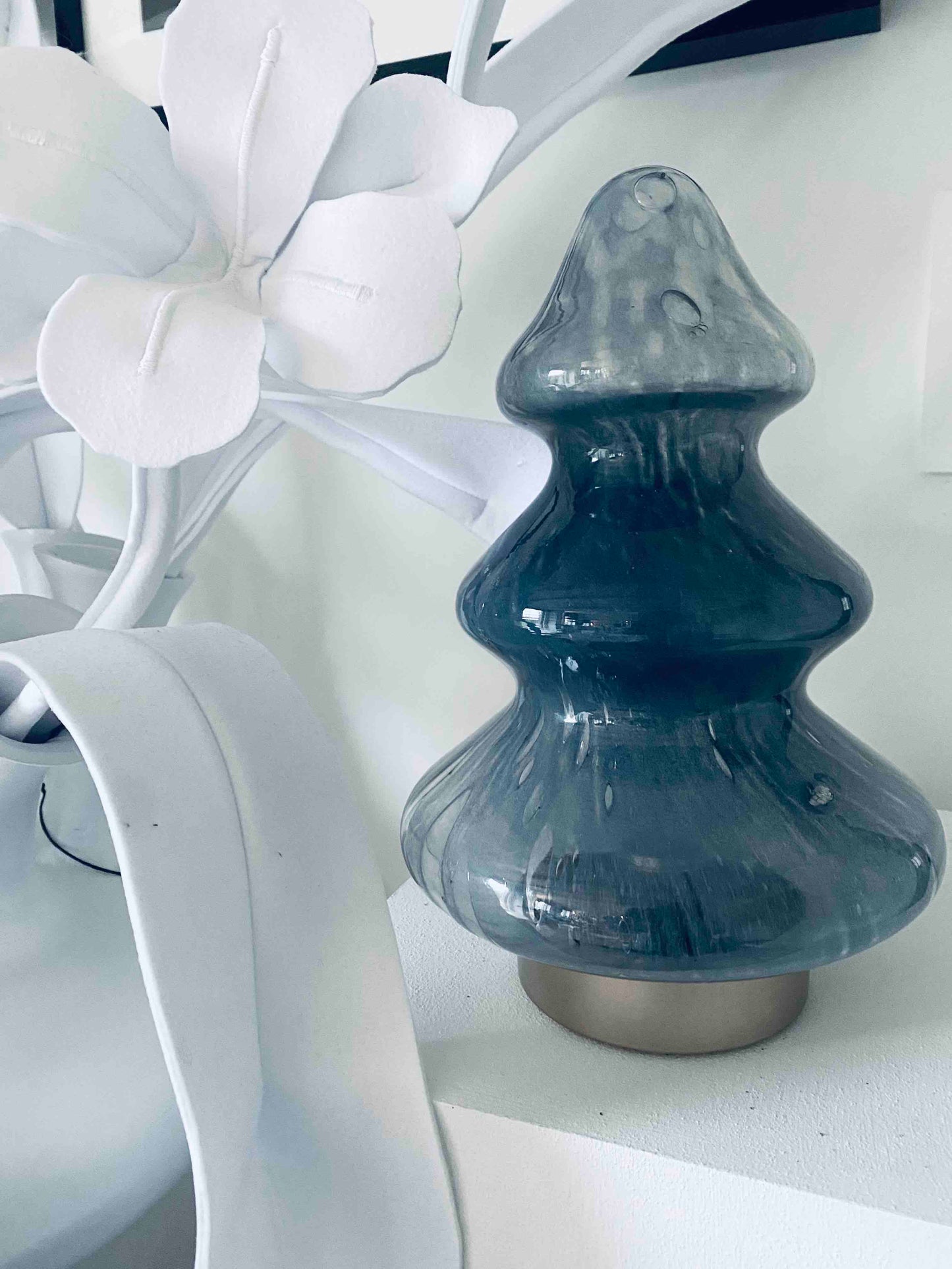 Lampe de table Sapin Soufflé BLEU
