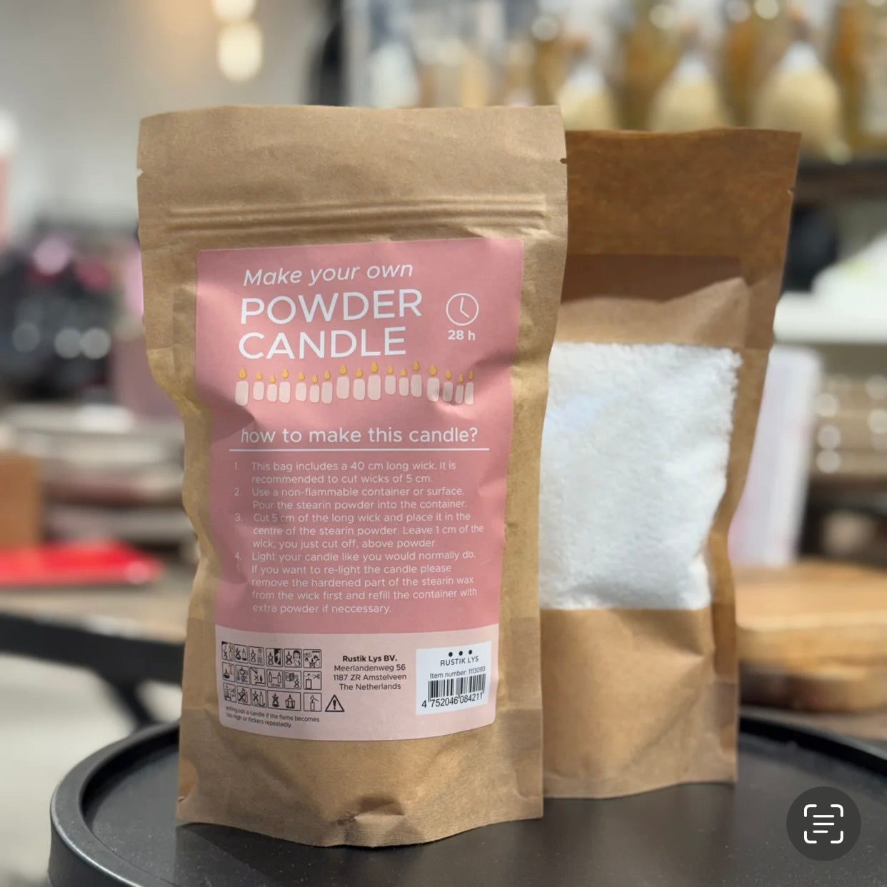 Kit de bougie en poudre