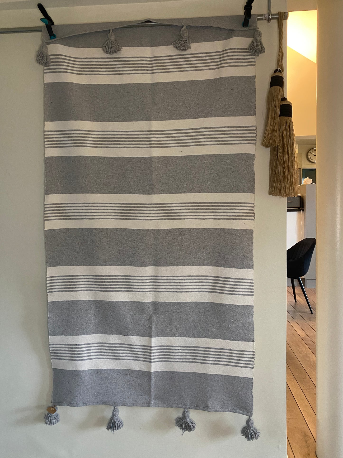 Plaid Pompons en Coton 100 x 200 cm – Capsule Marrakech