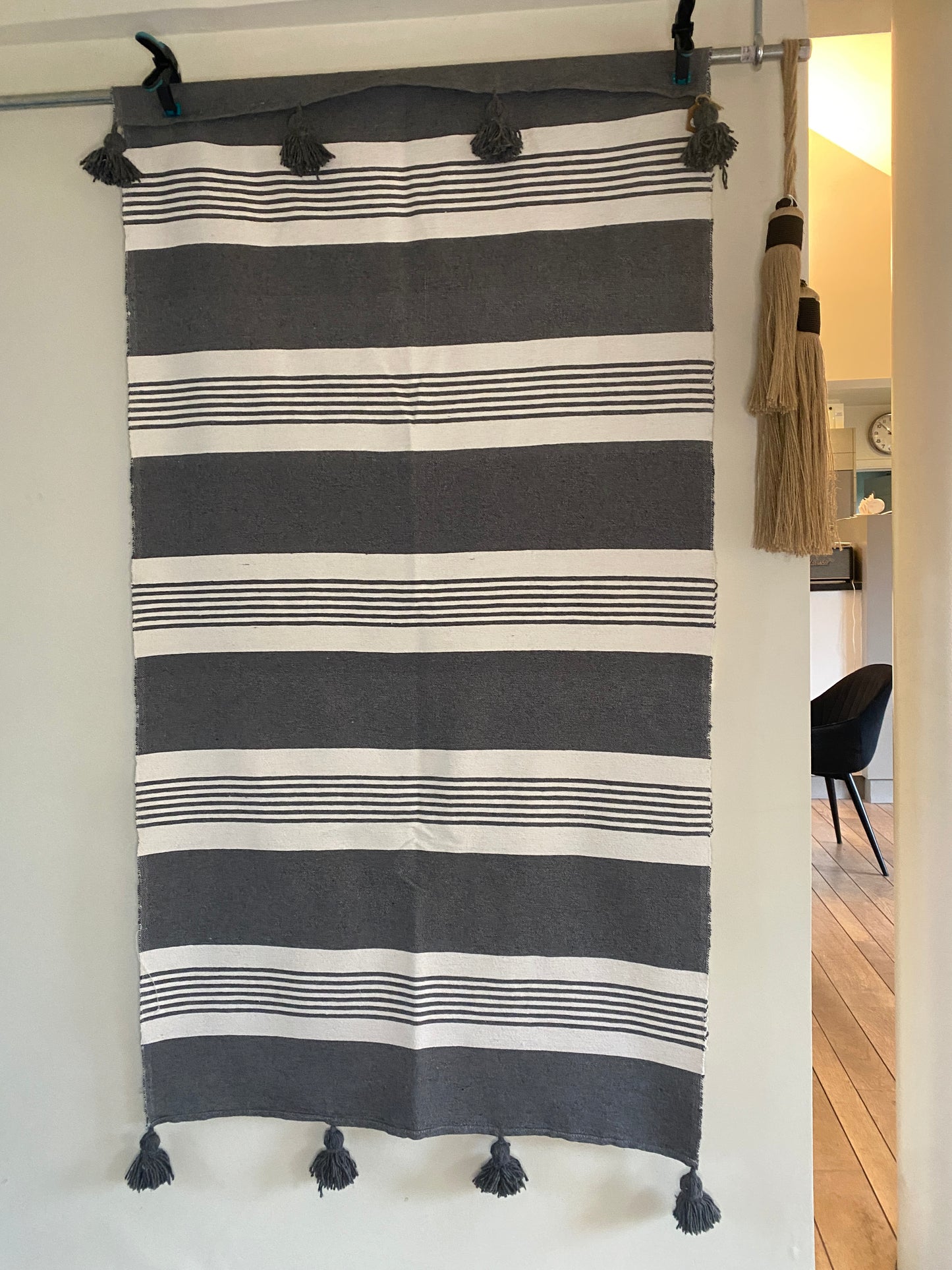Plaid Pompons en Coton 100 x 200 cm – Capsule Marrakech