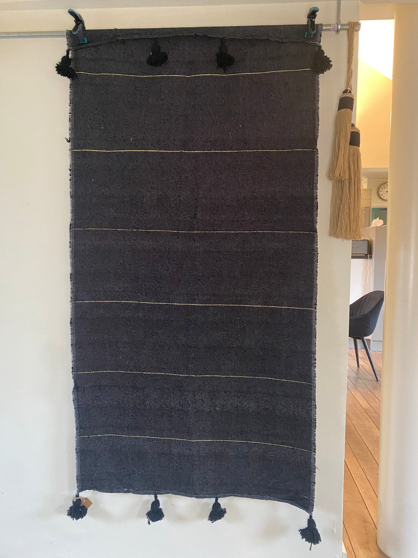 Plaid Pompons en Coton 100 x 200 cm – Capsule Marrakech