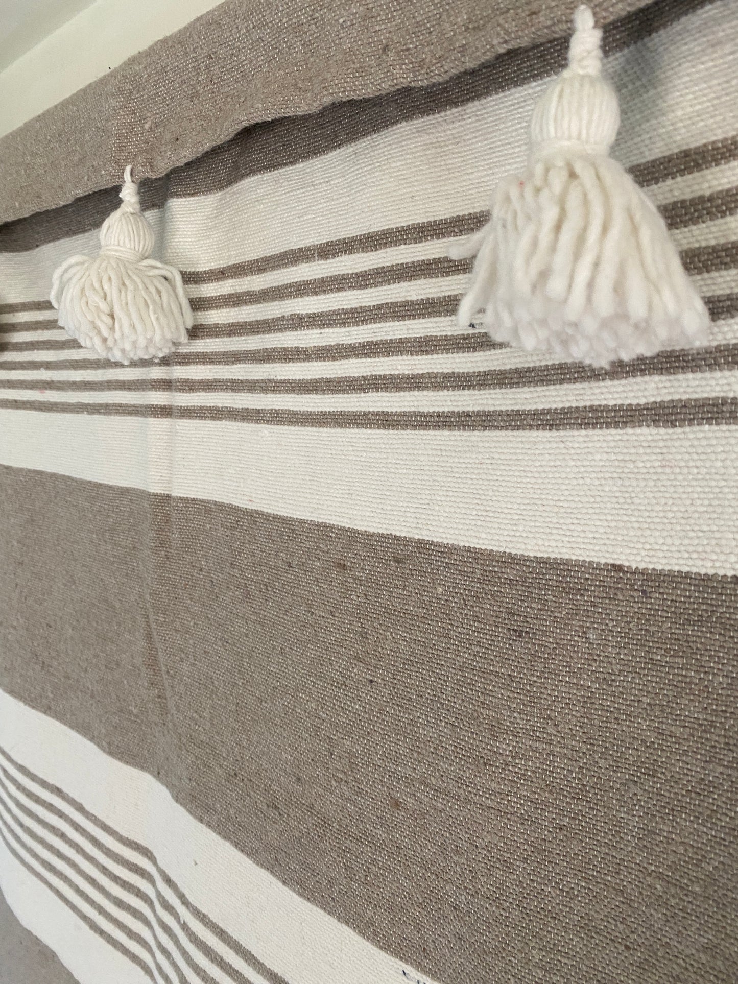 Plaid Pompons en Coton 100 x 200 cm – Capsule Marrakech