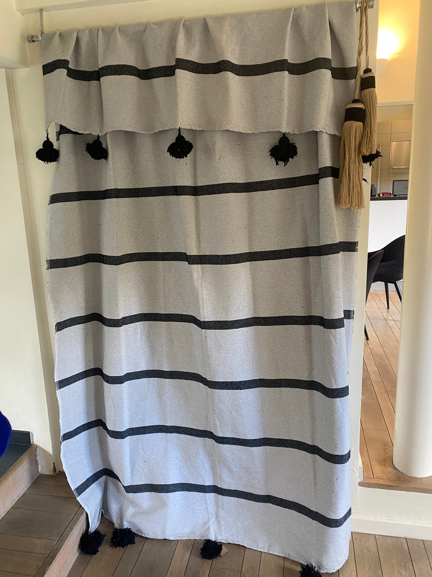 Plaid Pompons en Coton – 200 x 300 cm - Capsule Marrakech