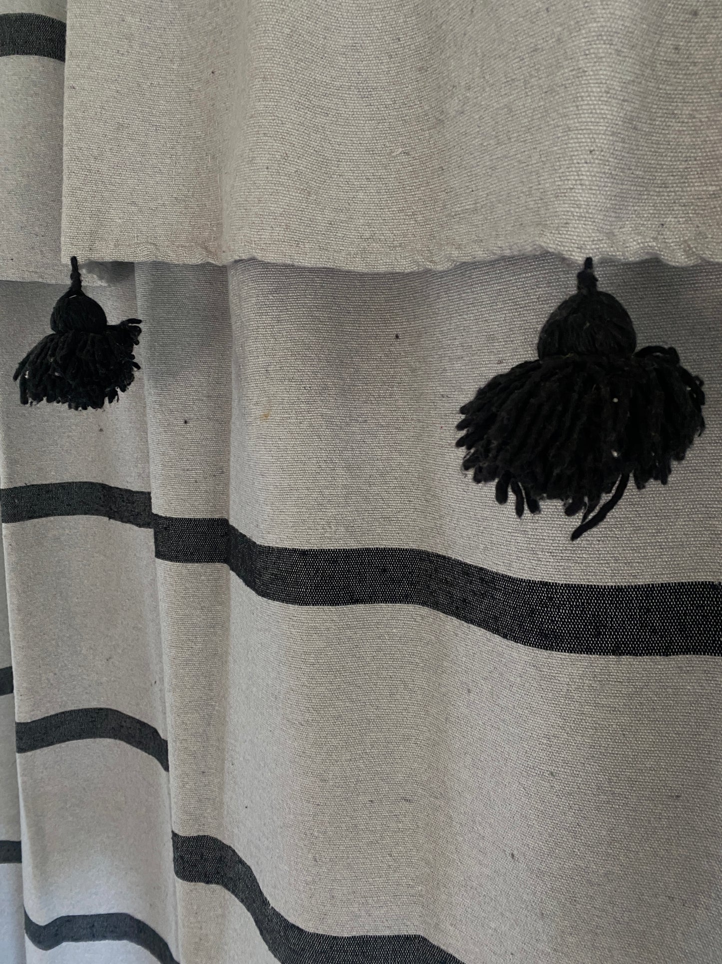 Plaid Pompons en Coton – 200 x 300 cm - Capsule Marrakech