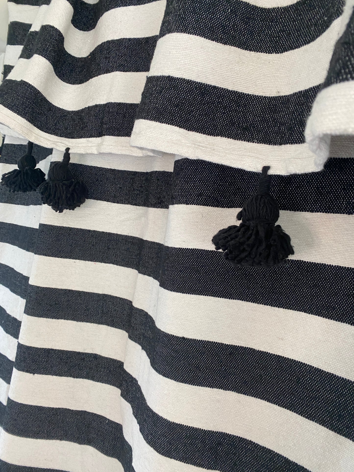 Plaid Pompons en Coton – 200 x 300 cm - Capsule Marrakech