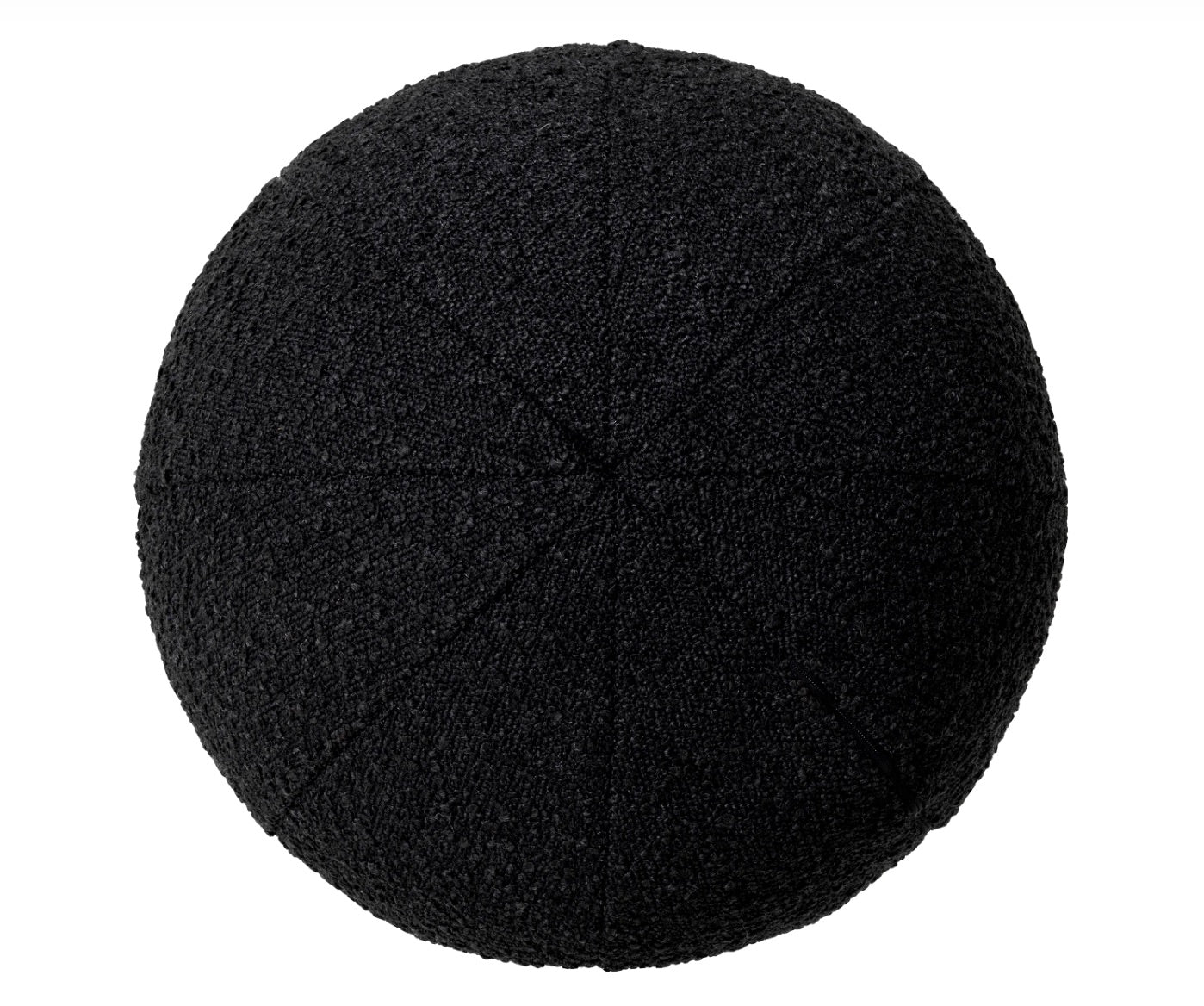 Coussin boule bouclé