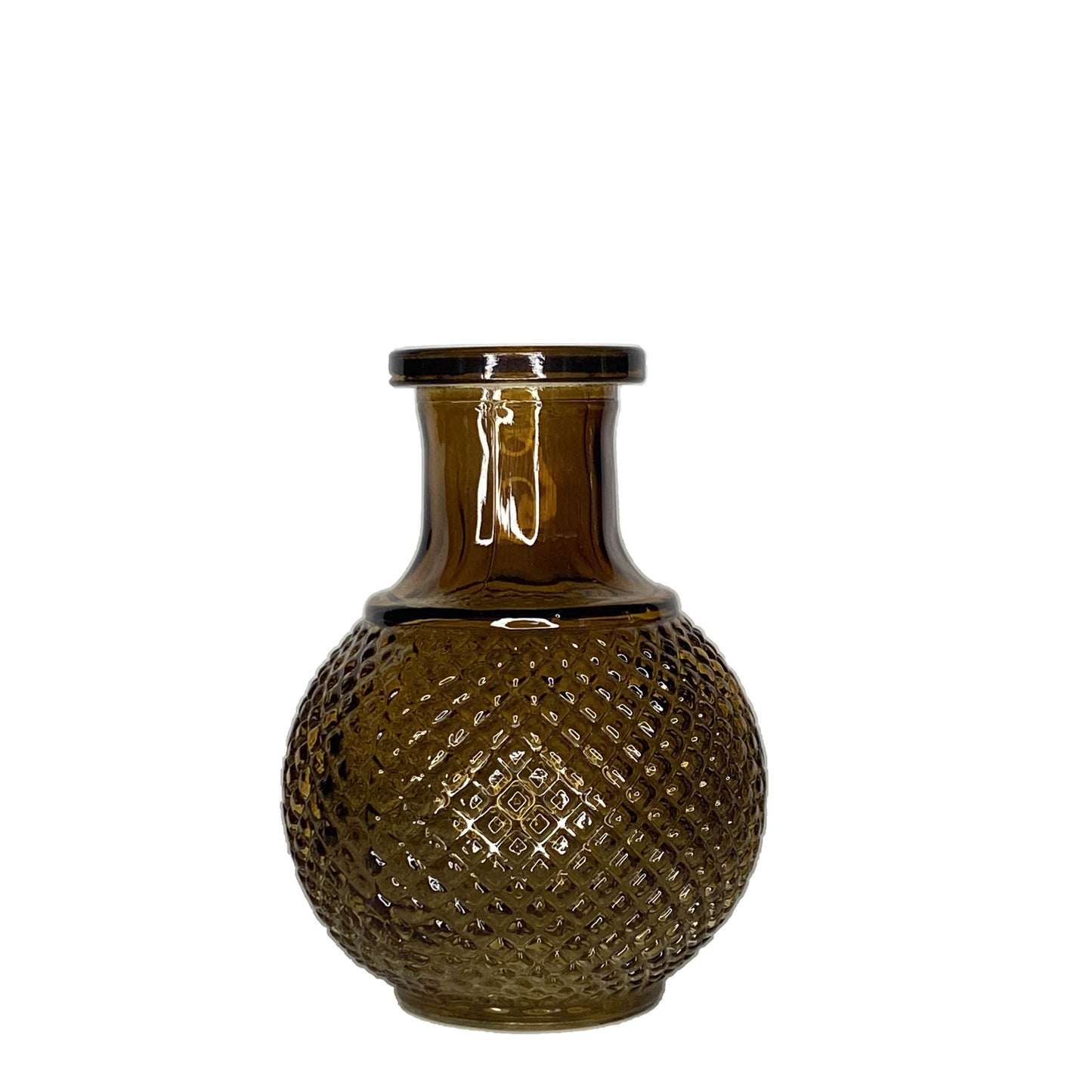 Bougeoir / chandelier, vases en verre AMBRE - 3 modèles