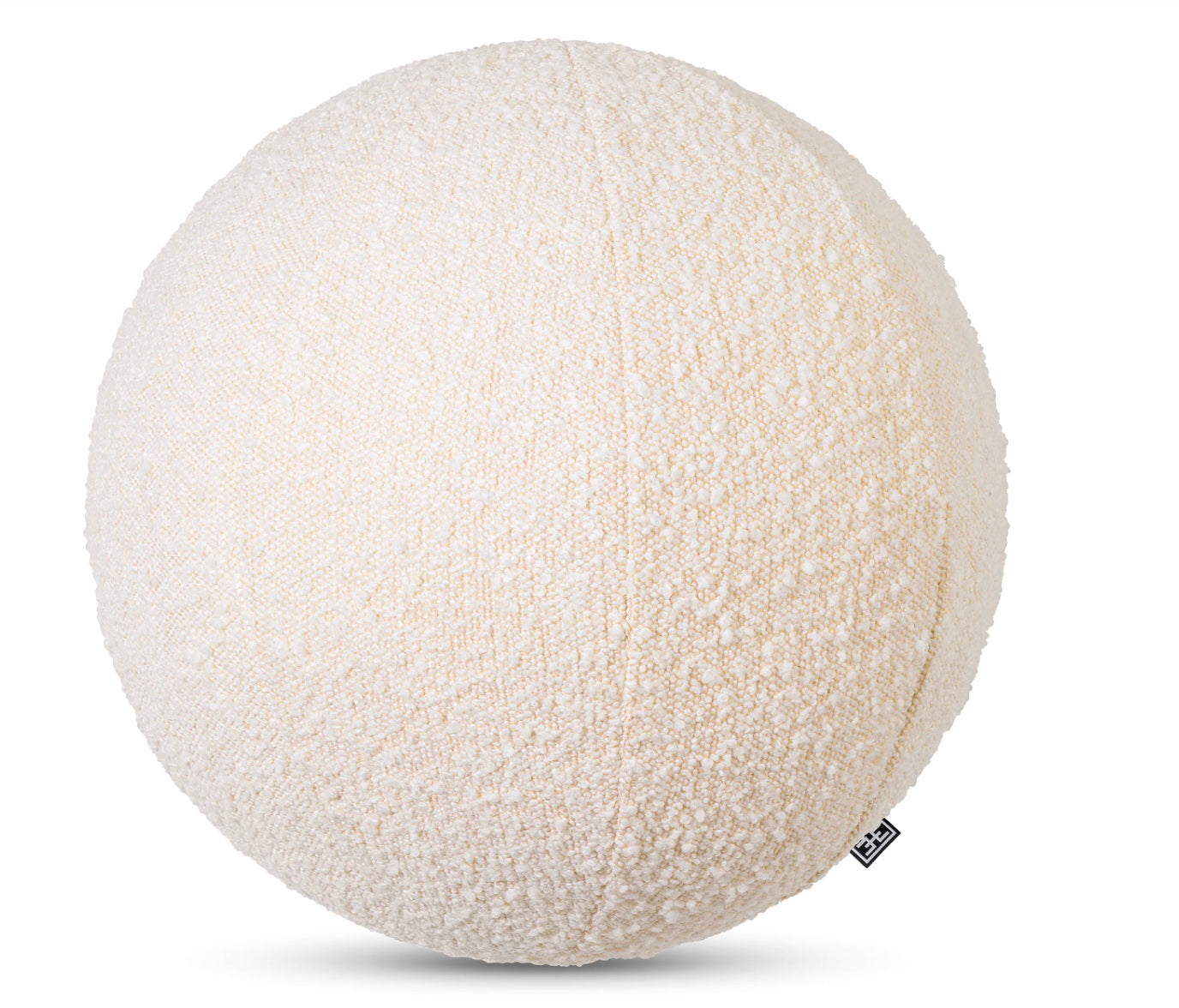 Coussin boule bouclé