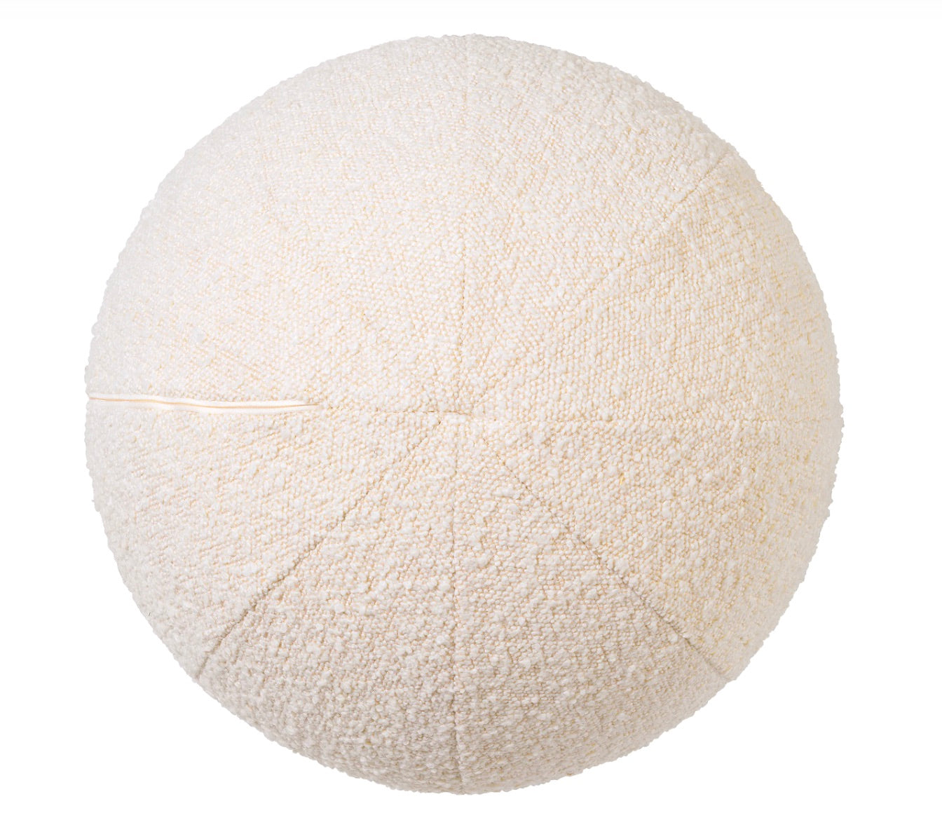 Coussin boule bouclé