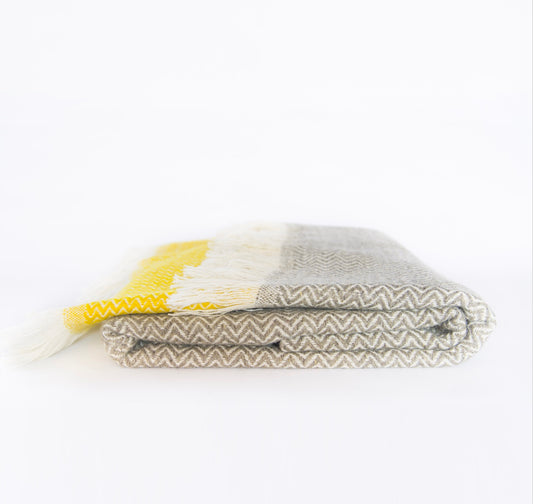 Plaid WarmWool 90 x 225 cm - 100 % laine et laine & cashemire - 2 coloris