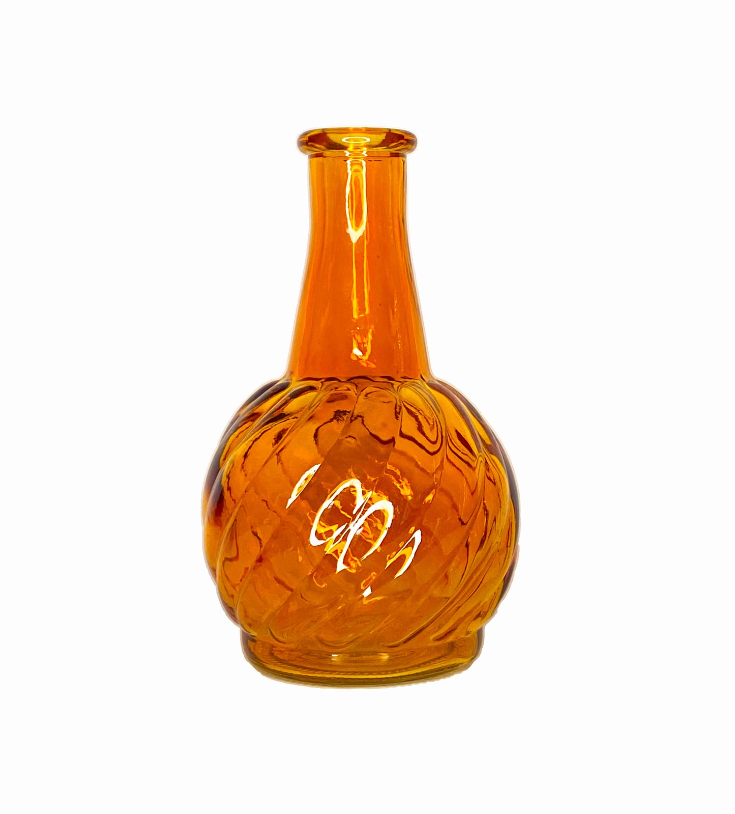 Bougeoir / chandelier, vases en verre ORANGE - 3 modèles