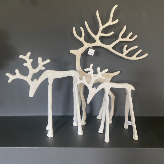 Cerfs métal moucheté