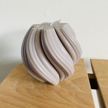 Bougie Torsadée Sculpturale