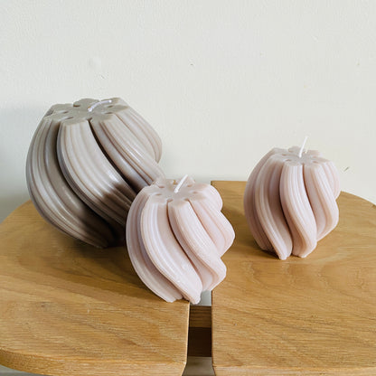 Bougie Torsadée Sculpturale