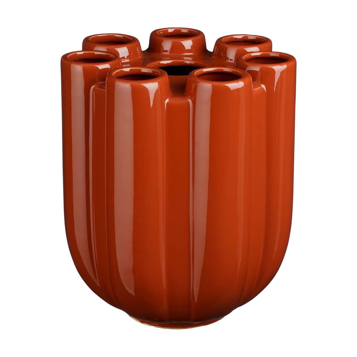 Grand vase Tulipe Ocre rouge